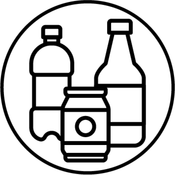 Plastic Bottle Bin Icon
