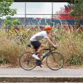 man cycling