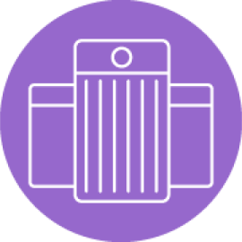 Waste bin icon