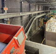 Conveyor belt sorting materials