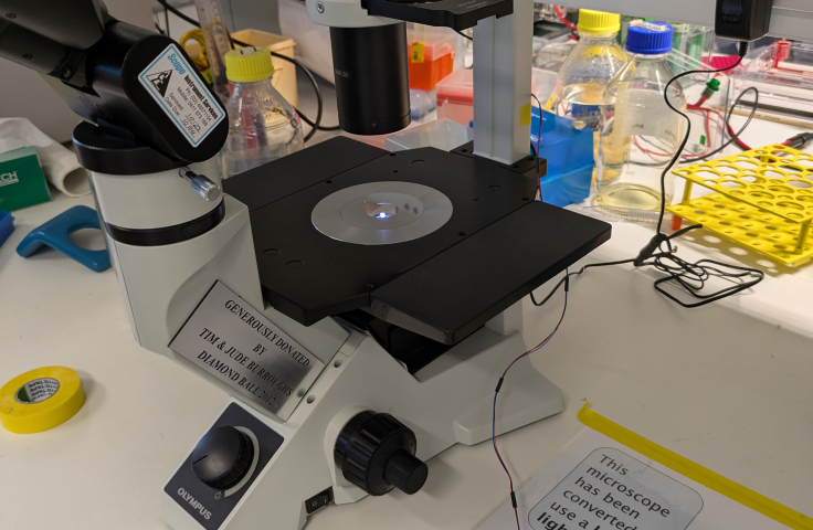 LED conversion microscope