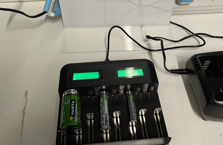 Cropped battery charger